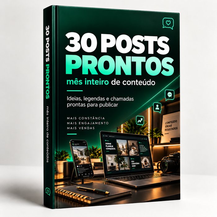 Capa do bônus 30 Posts Prontos